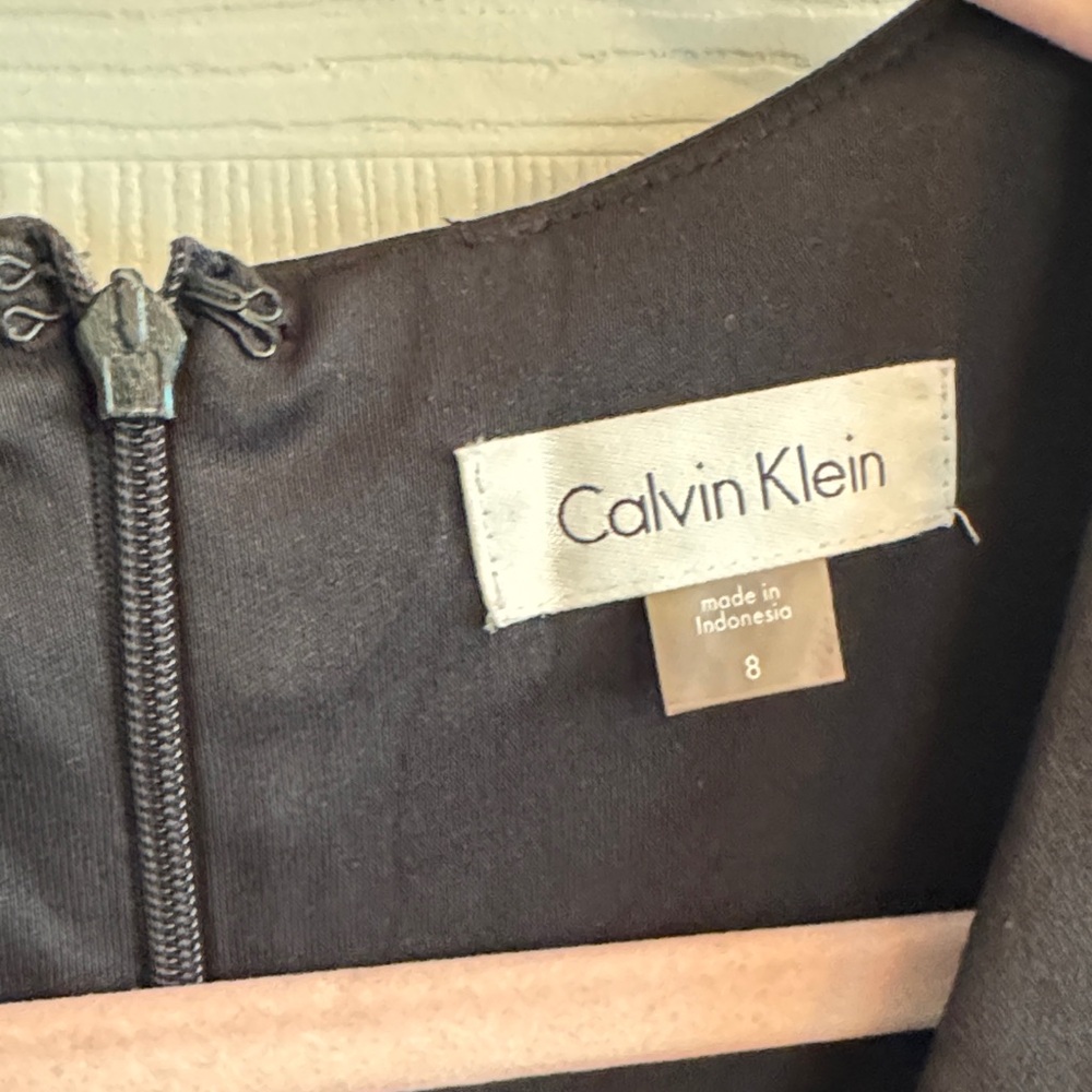 Calvin Klein Black Sleeveless Midi Dress - Picture 2 of 3